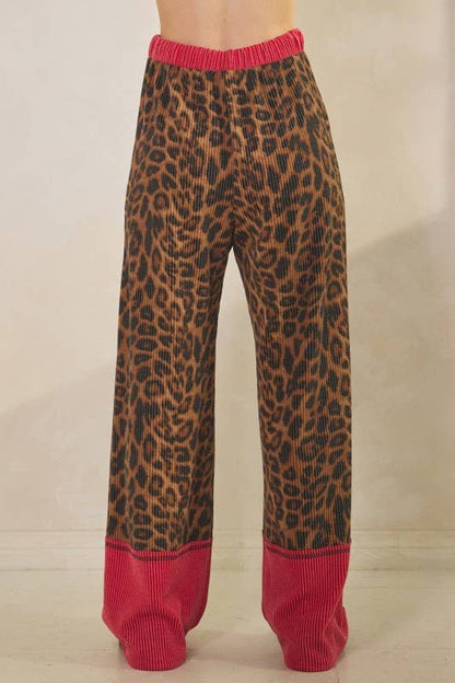 Leopard URBAN RIBBED PANTS