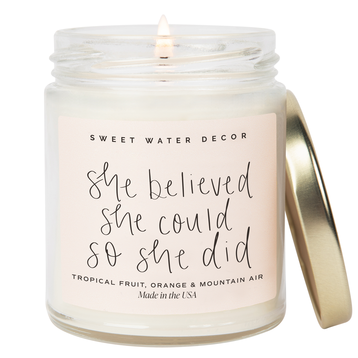 She Believed She Could Soy Candle