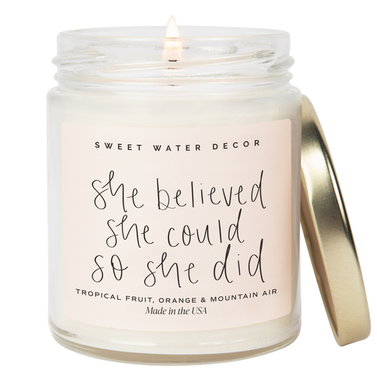 She Believed She Could Soy Candle