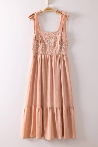 Embroidery Midi Dress