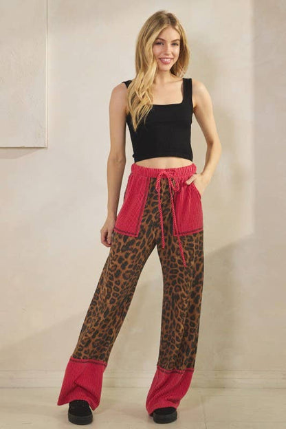 Leopard URBAN RIBBED PANTS