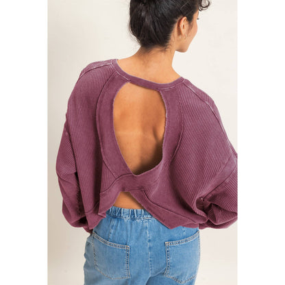 Waffle Open Back Top