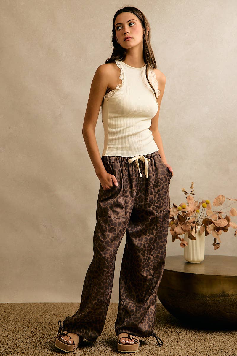 LEOPARD BALLOON PANTS