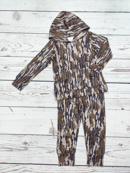 Boys Camouflage Print Hunting Pants Set