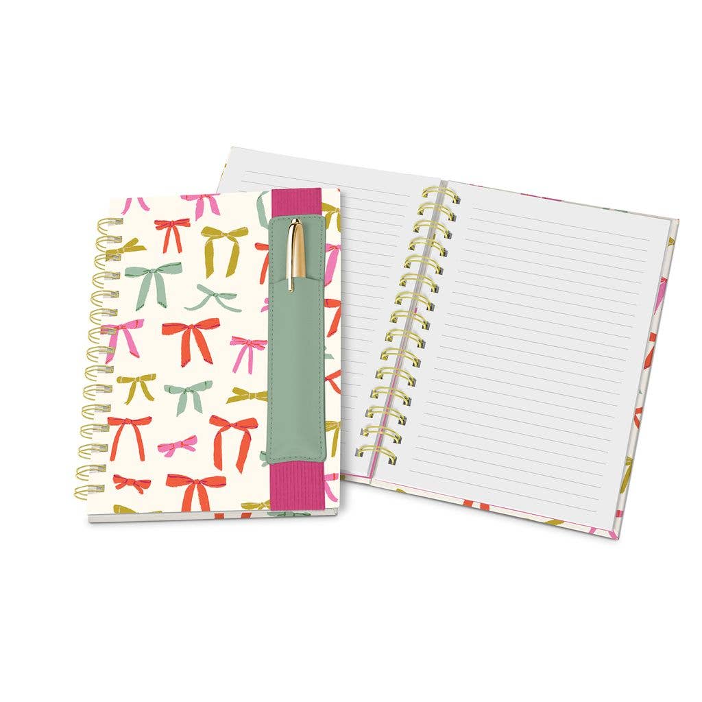 Bow Notebook w Pen Pocket