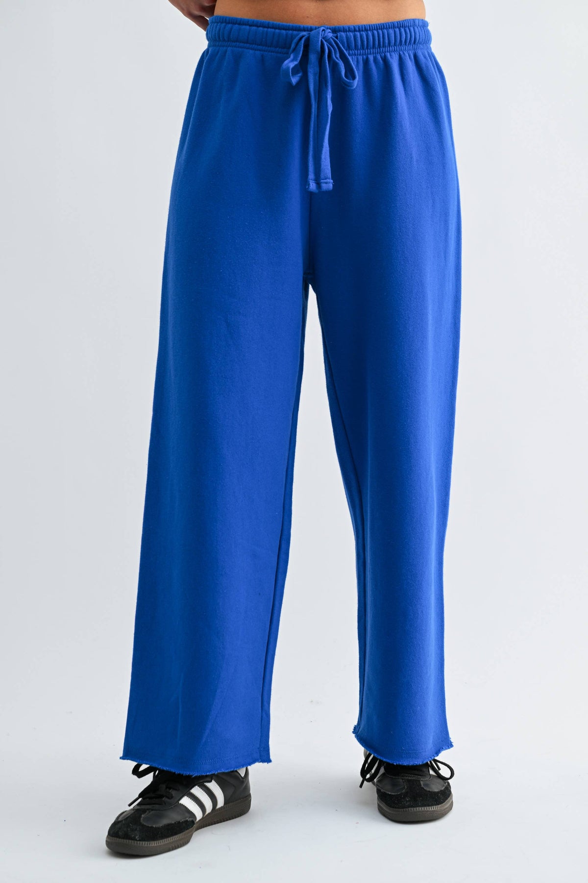 Wide-Leg Fleece Pants