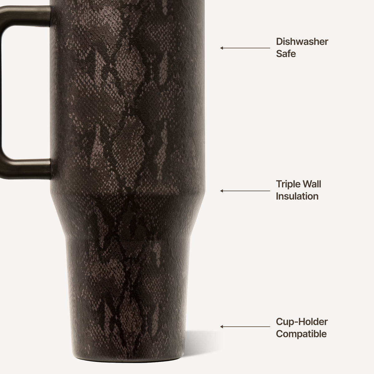 Snakeskin HydroJug 40 oz Traveler Tumbler