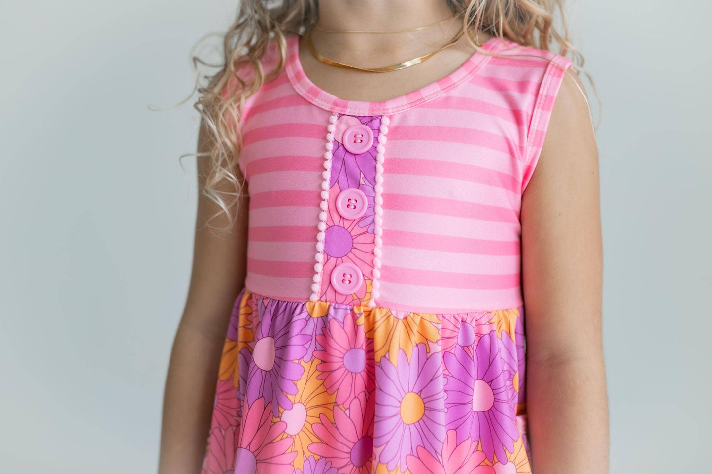 Kids Pink Retro Daisy Set