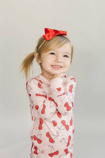 Bamboo Kids Clothing Two Piece Set | Cherry Heart