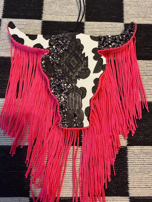 Neon Bull Skull Freshie