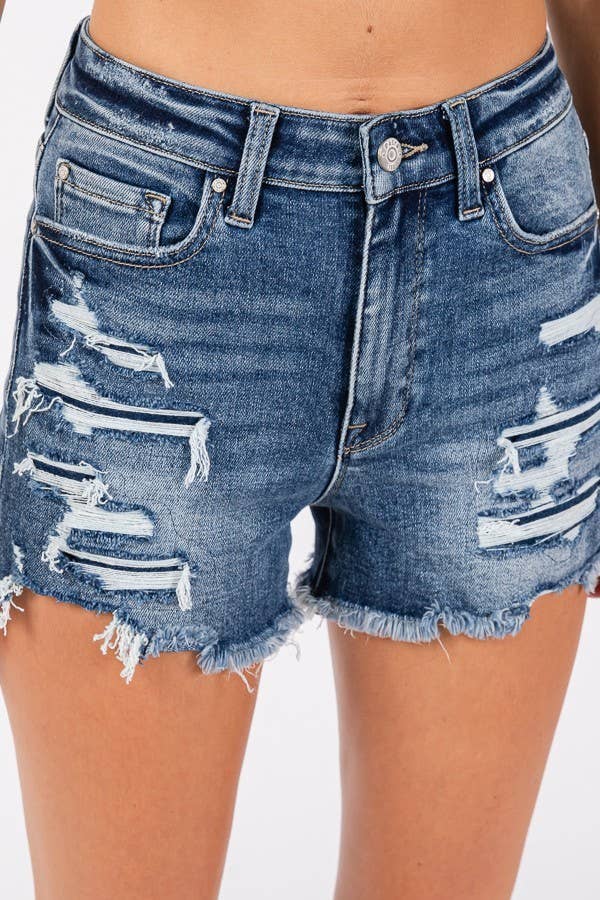 Petra HIGH RISE PATCHED SHORTS