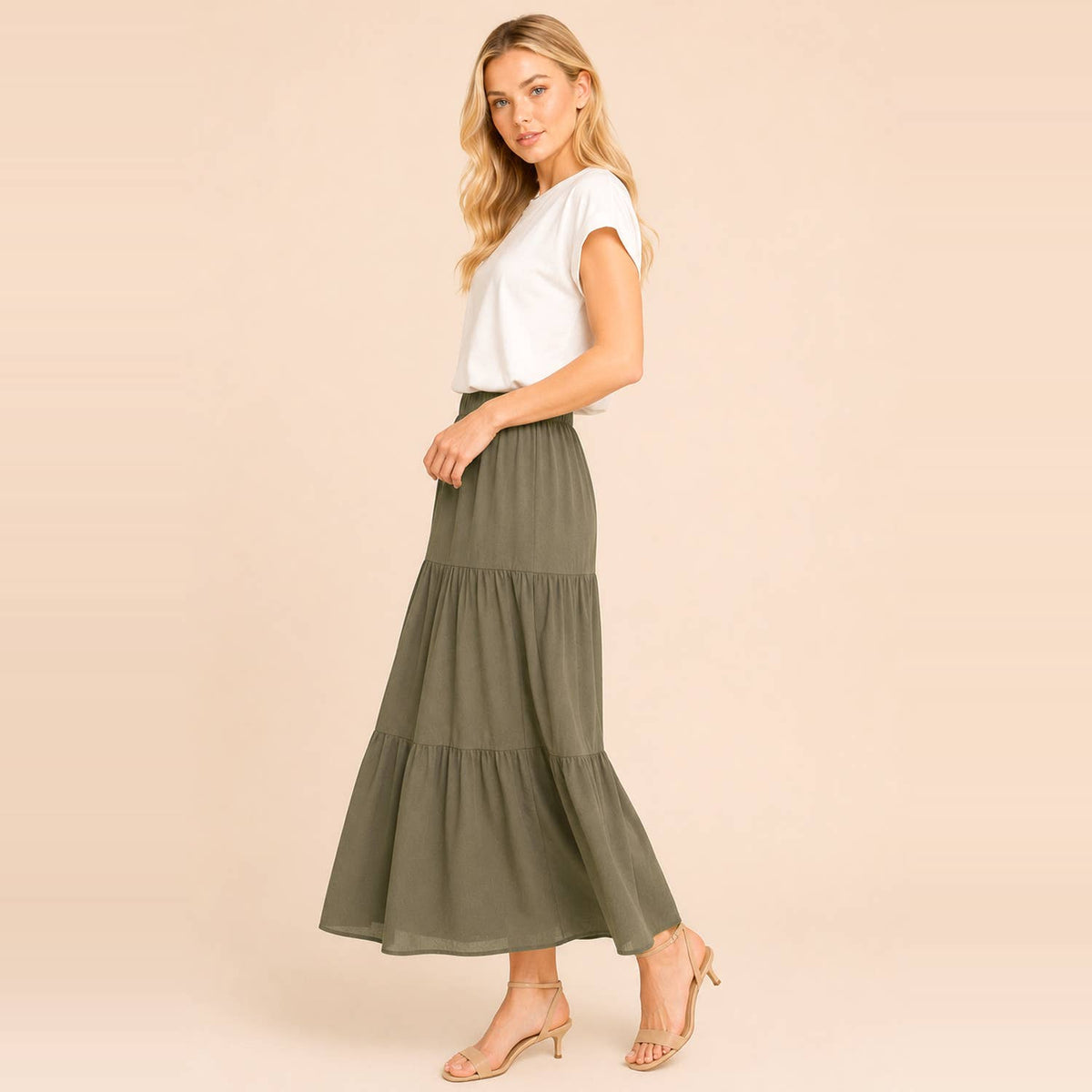 Tiered Maxi Skirt
