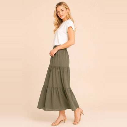 Tiered Maxi Skirt