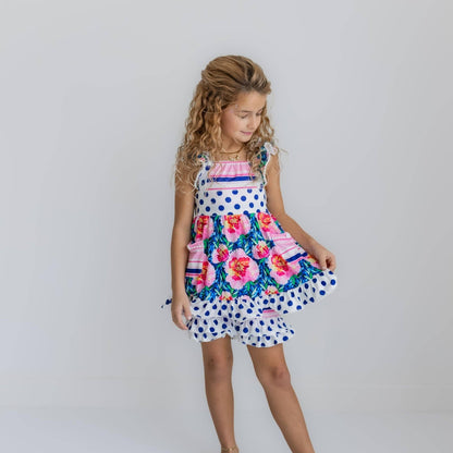 Kids Floral & Polka Dot Set