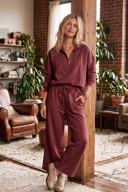 Scuba Half Zip Pants Set