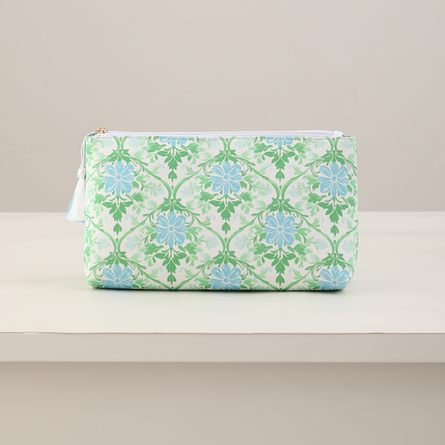 Floral Canvas Cosmetic Case Toiletry Bag Makeup Bag