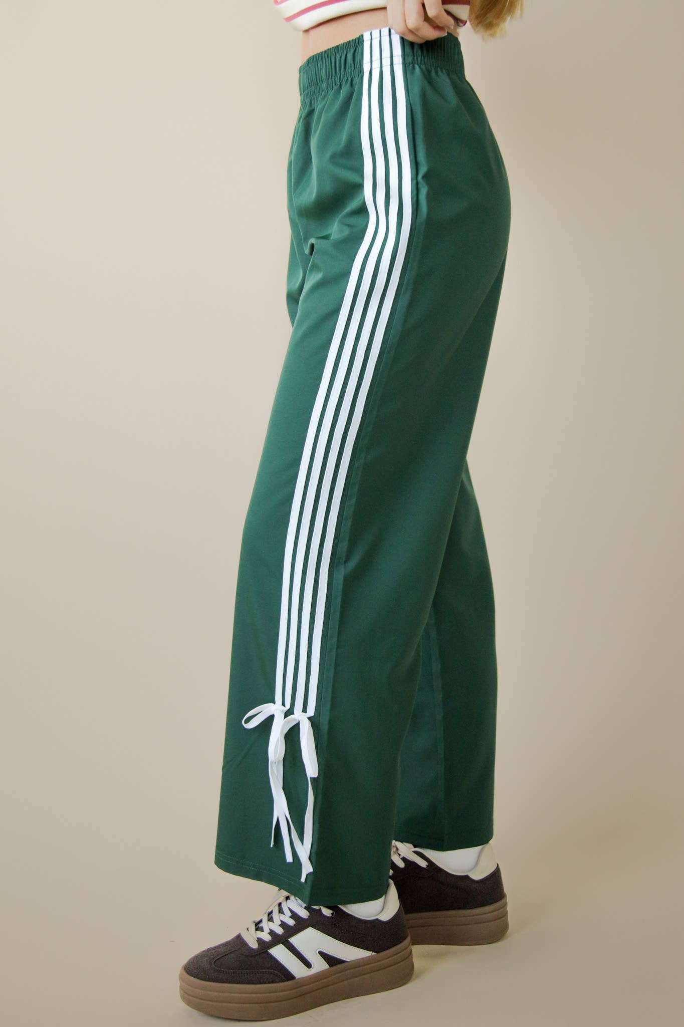 Side Ribbon Jersey Pants