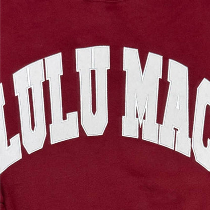 Maroon/White Lulu Mac Sweatshirt