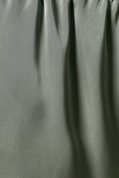 ELASTIC WAIST LACE TRIM WIDE LEG PANTS