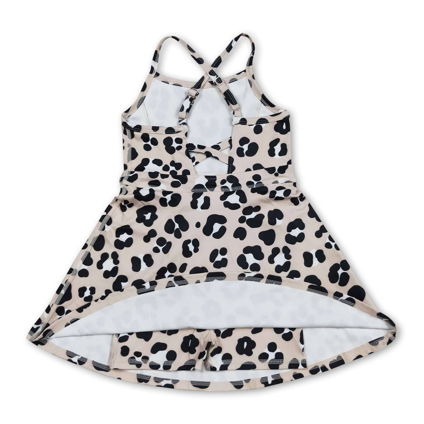 Leopard girls athletic dresses