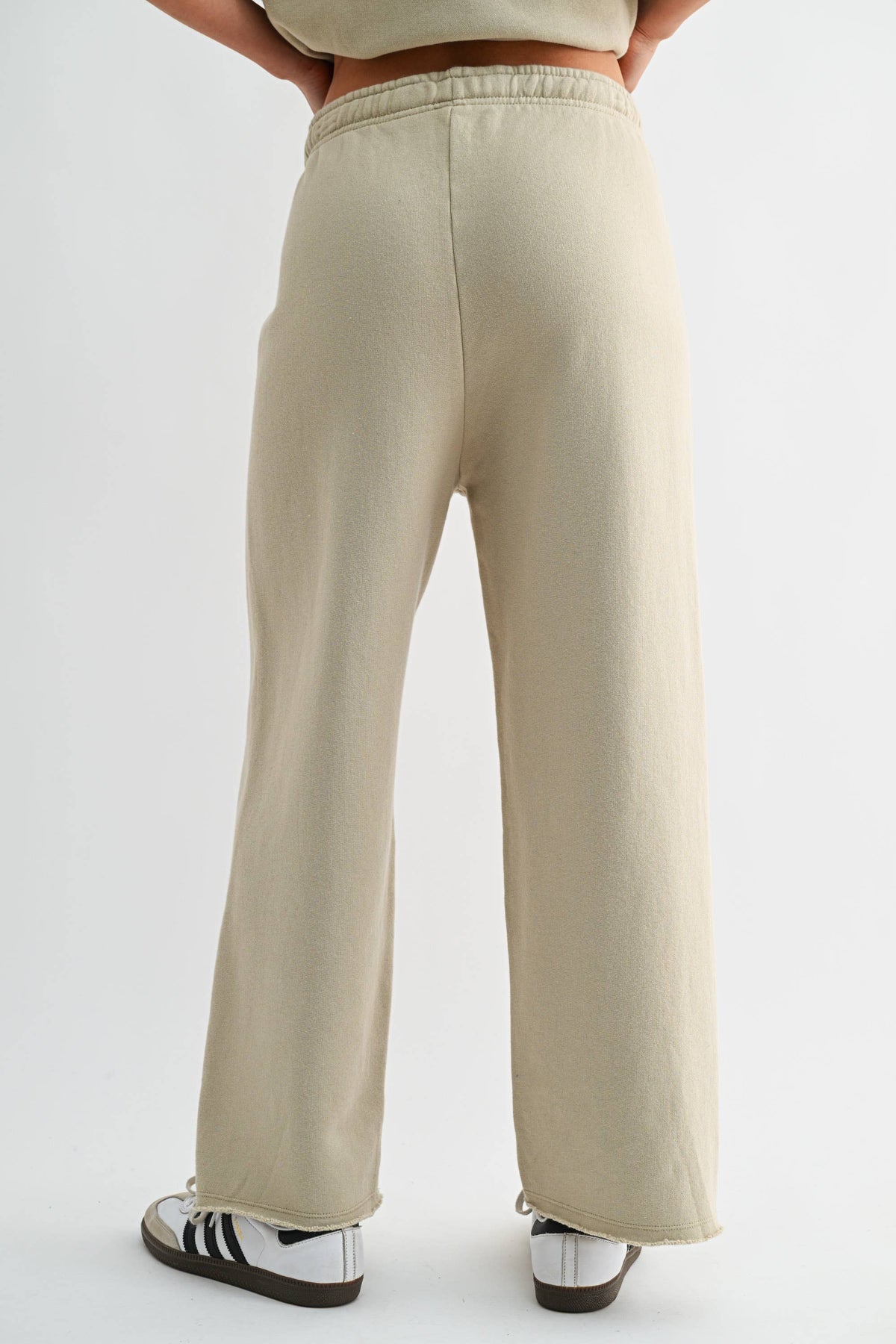 Wide-Leg Fleece Pants