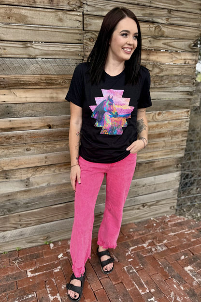 Outlaw Crop Jeans - Pink
