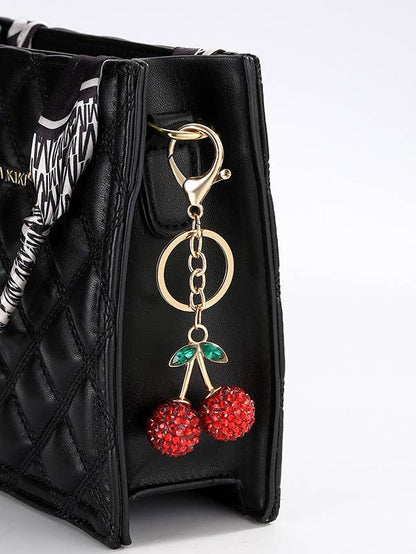CHERRY DROP KEYCHAIN
