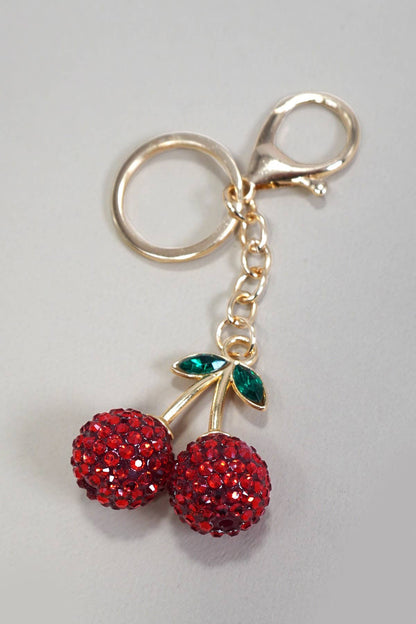 CHERRY DROP KEYCHAIN