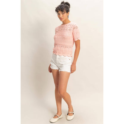 Textured Knit Top