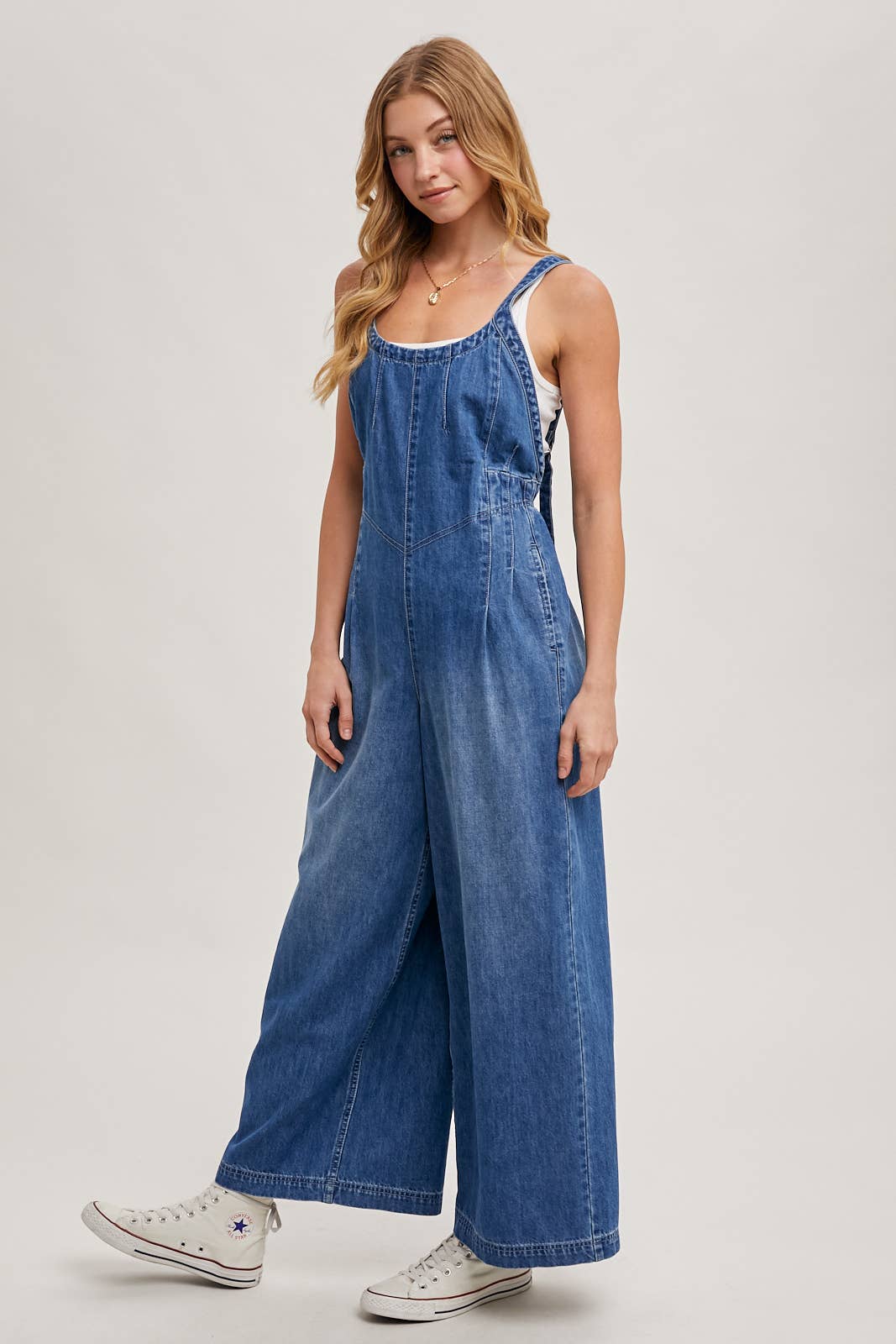 DENIM OVERALL JUMPSUIT