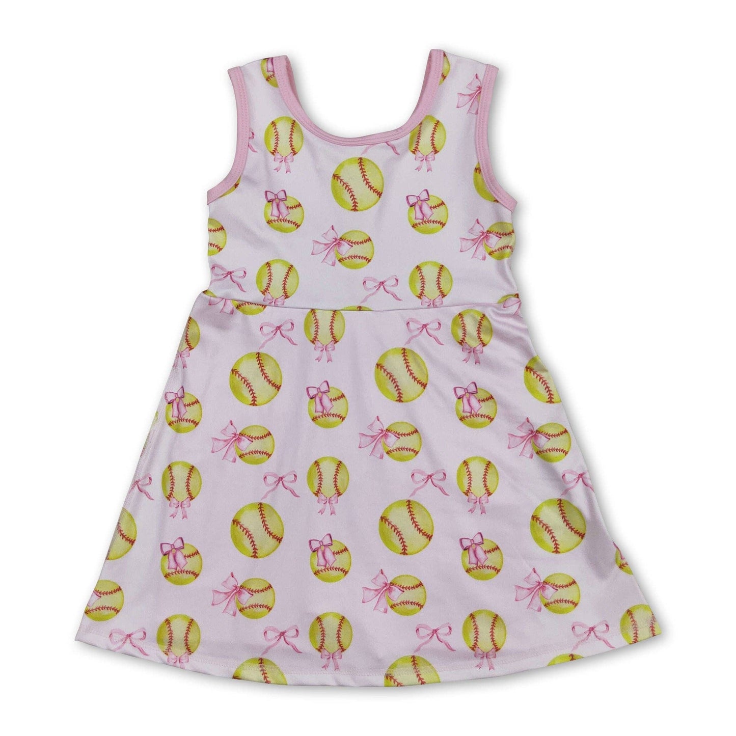 softball bow girls active wear dress