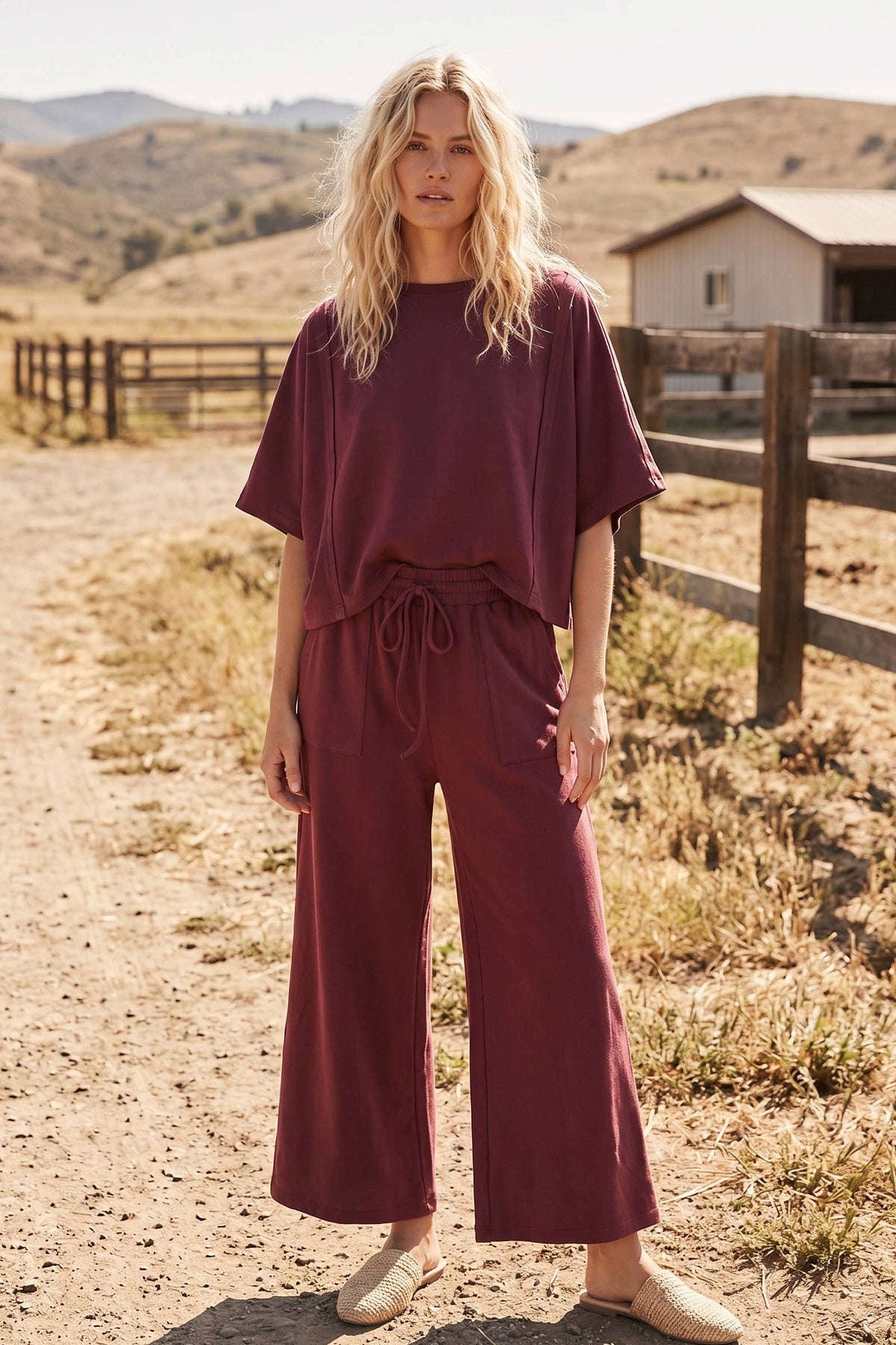 Boxy Top & Wide Pant Set