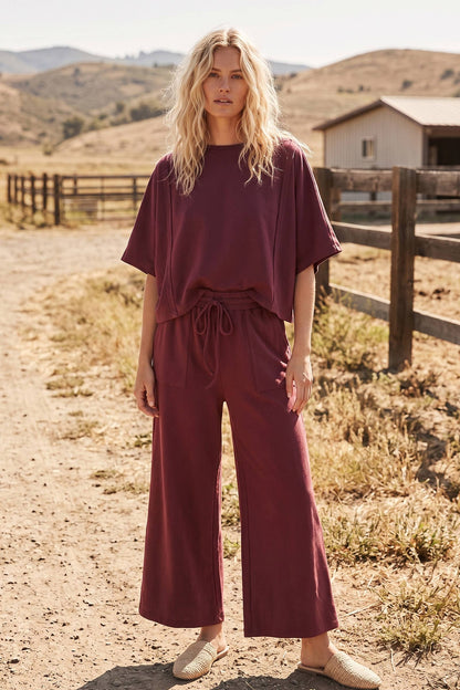 Boxy Top & Wide Pant Set
