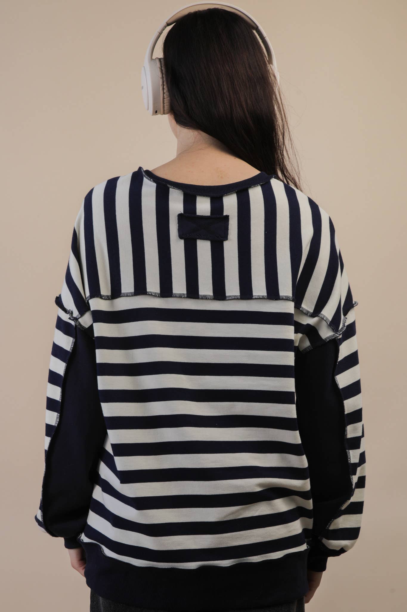 Oversized Striped Top