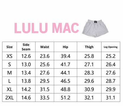 PINK GINGHAM BOXER SHORT