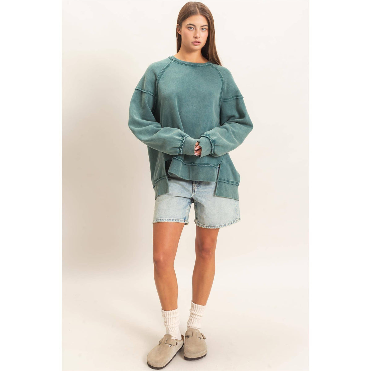 Raw Edge Sweatshirt