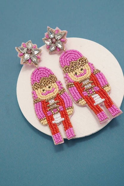 Nutcracker Beaded Earrings