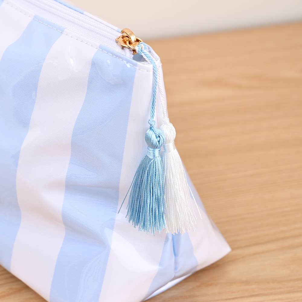Waterproof Cosmetic Case PVC Make up Bag Fun Stripes