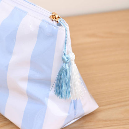 Waterproof Cosmetic Case PVC Make up Bag Fun Stripes