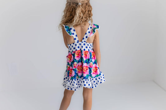 Kids Floral & Polka Dot Set