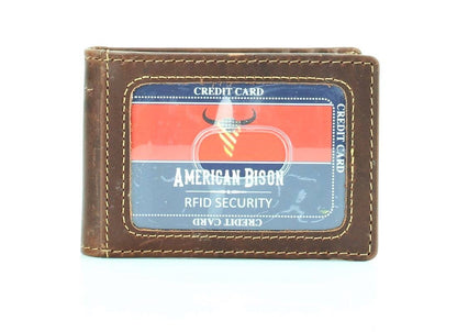 American Bison Bifold Money Clip