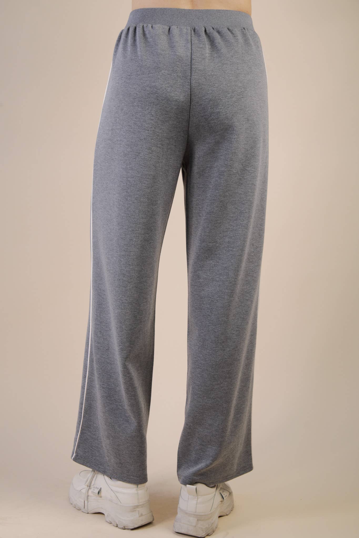 Wide Leg Scuba Sweat Pants