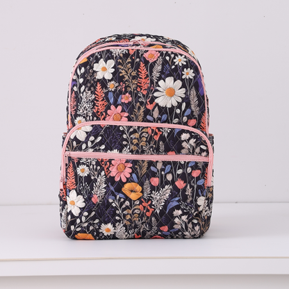 Quilted Full Size Backpack Enchanted Meadow