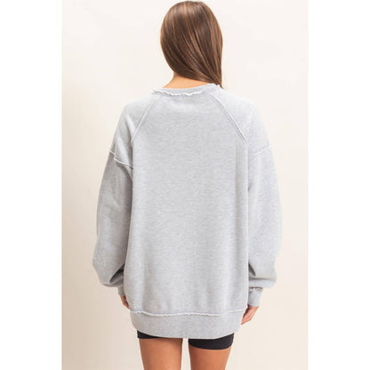 Raw Edge Sweatshirt