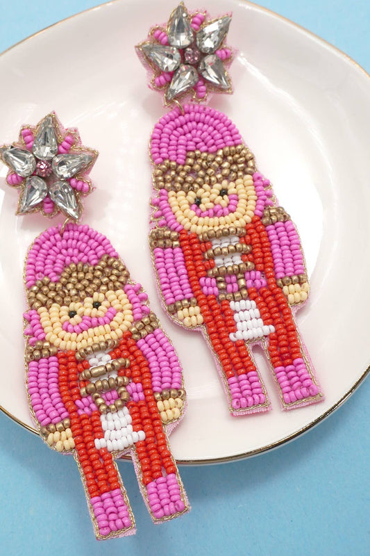 Nutcracker Beaded Earrings