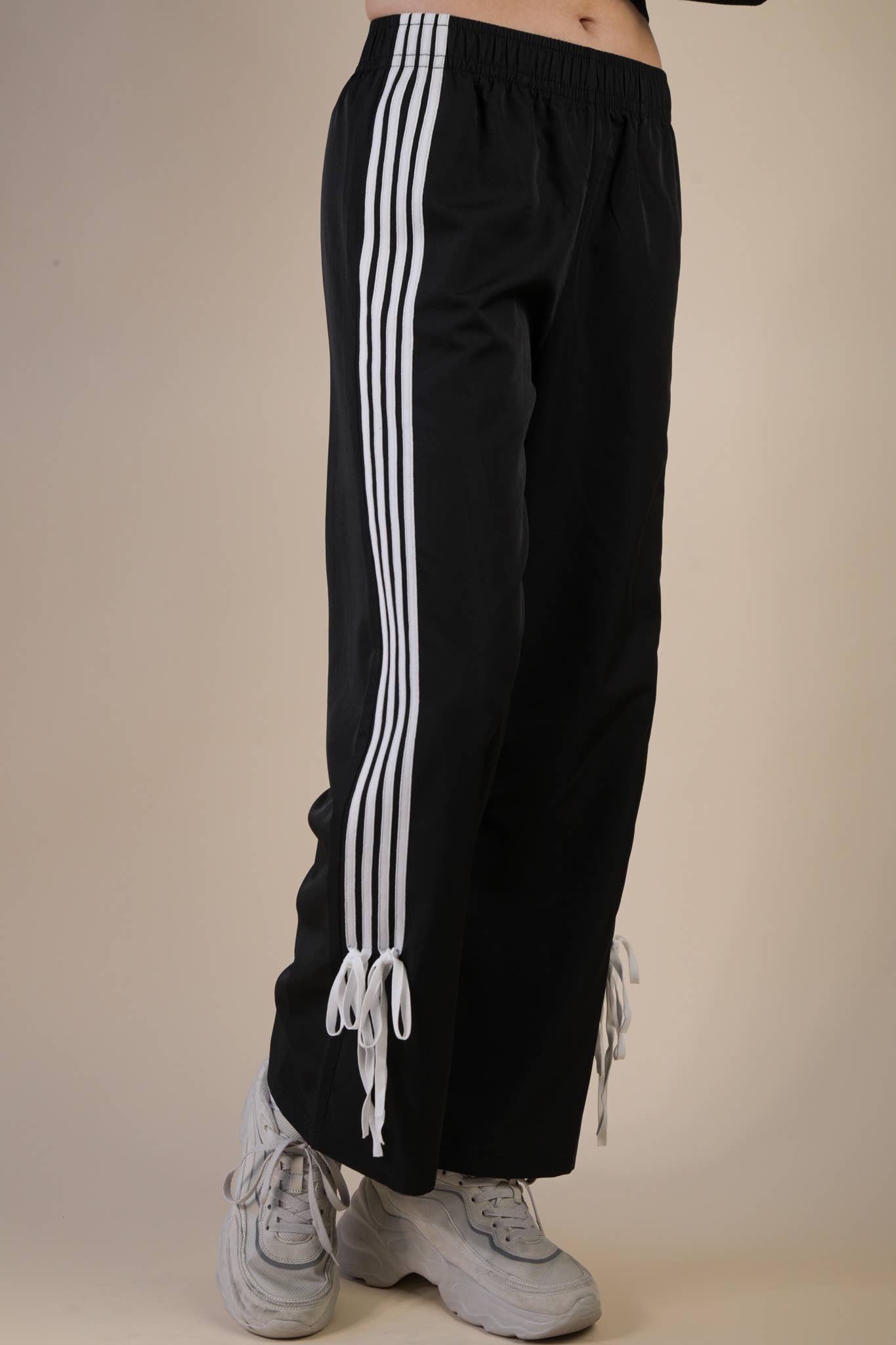 Side Ribbon Jersey Pants