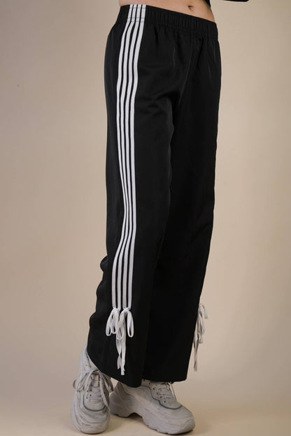 Side Ribbon Jersey Pants