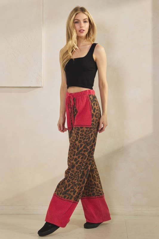 Leopard URBAN RIBBED PANTS