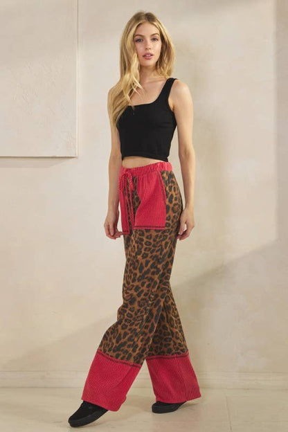Leopard URBAN RIBBED PANTS