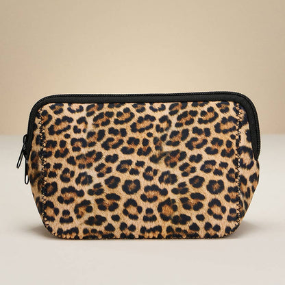 Leopard Printed Cosmetic Pouch Bag / Organizer